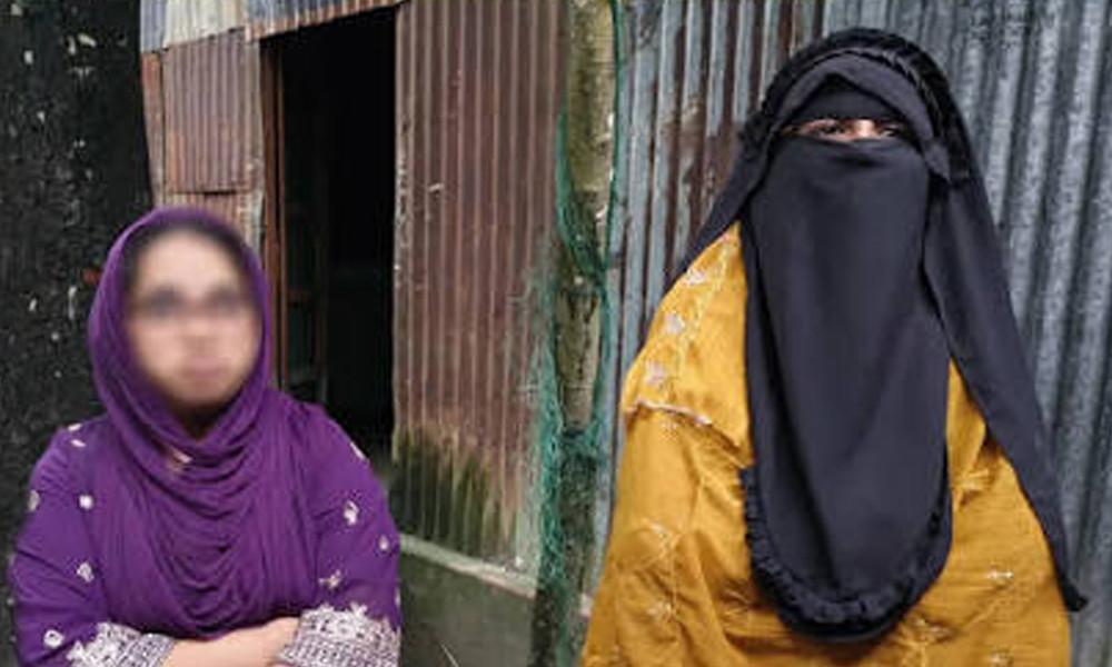 সৌদি প্রবাসী যুবকের বাড়িতে ২ নারীর অনশন