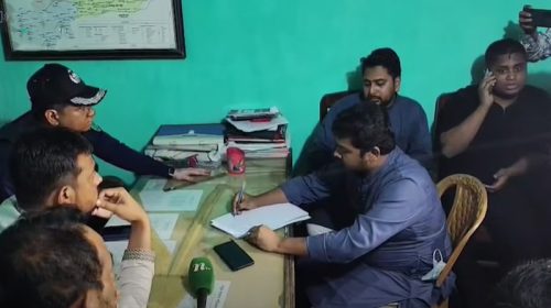 হবিগঞ্জে ১৪৪ ধারার মধ্যেই থানায় অভিযোগ দিল এনসিপি