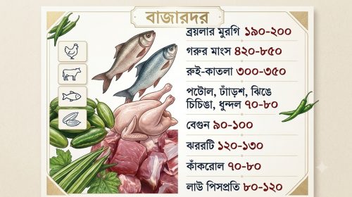 মধ্যস্বত্বভোগী ও সরবরাহ ব্যবস্থার জটিলতায় চড়া মাছ-মাংসের বাজার