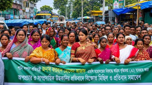 এআই প্রযুক্তিতে ভুয়া ছবি প্রচারের অভিযোগে পঞ্চগড়ে সনাতন সম্প্রদায়ের প্রতিবাদ
