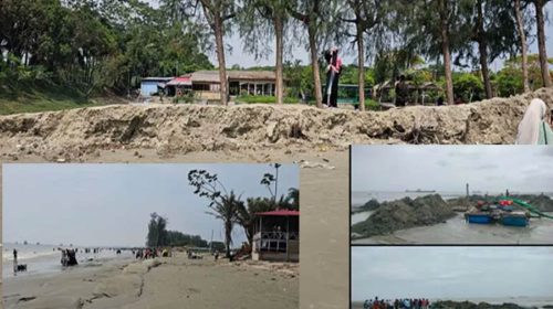 পাউবোর নাম ভাঙিয়ে পারকি সৈকতে লুসাই পার্কের ‘বালু লুট’!